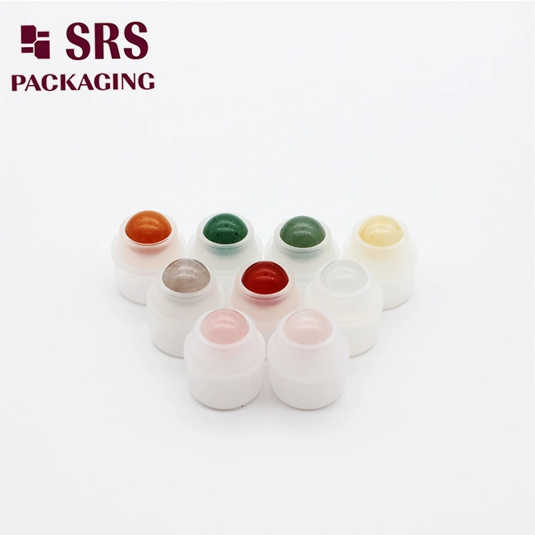 Cosmetic Roll On 5mm 8mm 10mm 20mm 25mm 25.4mm 35.56mm Stainless Metal Steel color Jadestone Glass Jade Massager Stone 1" 1.14" 1.4" Plastic Hollow Roller Ball